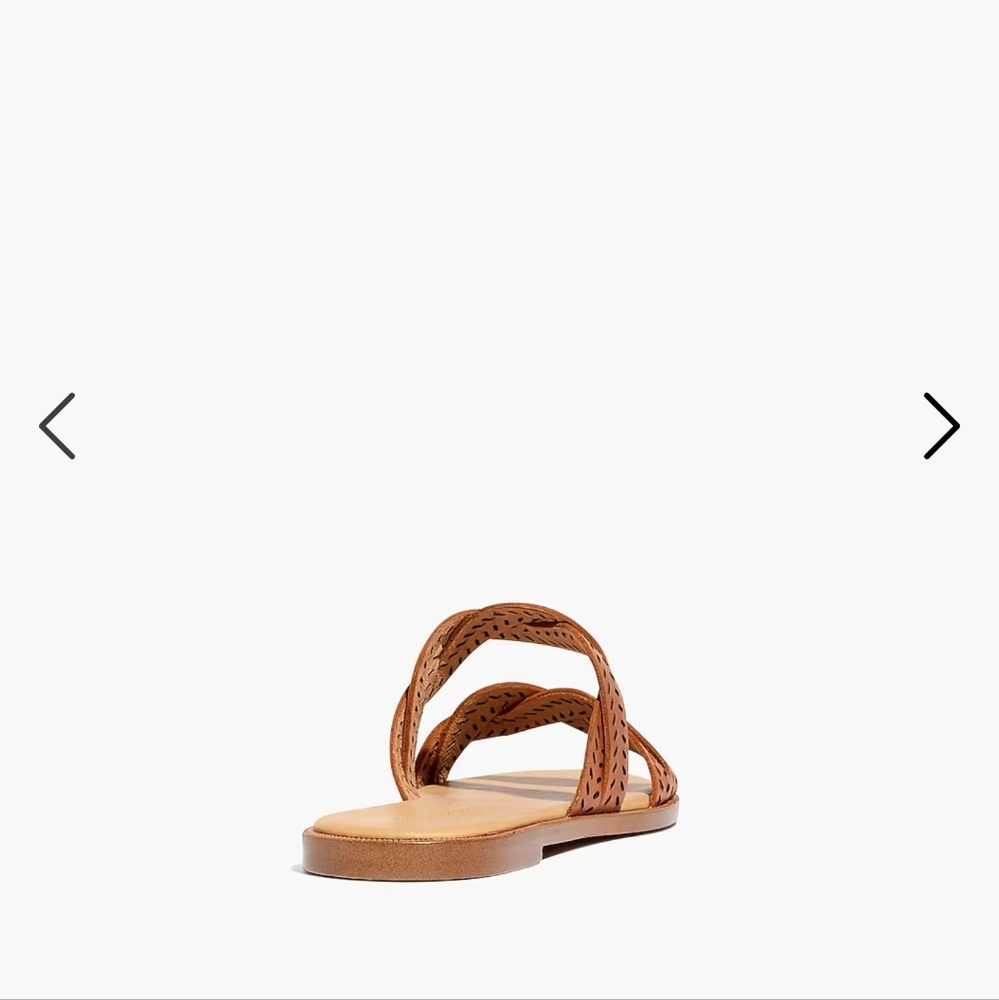 Madewell The Cora Slide Sandal in English Saddle - Picture 5 of 10